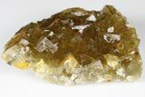 Gemmy, Yellow, Cubic Fluorite Cluster - Moscona Mine, Spain #188308-1